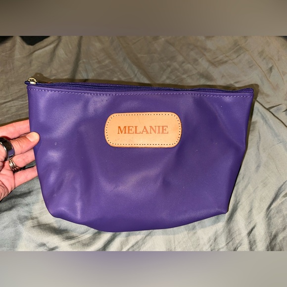 Jon Hart Makeup Toiletry Bag in Retired Purple Color - Melanie Stamp - Picture 3 of 4